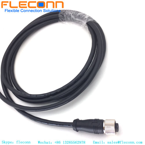 M12 5P B-coded Female Straight Connector Cable