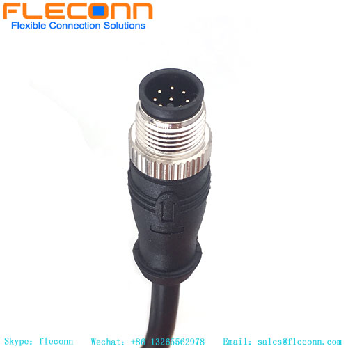 M12 8 Pos Connector Cable