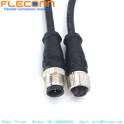 M12 5 Pin B-coded Male To Female Cable