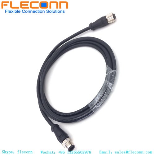 M12 5 Pin B-coded Male To Female Cable