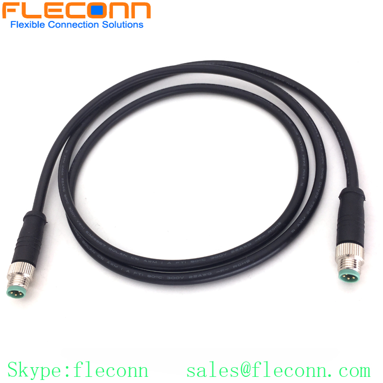 M8 4-Position Male Cable, Automation Sensor Cable