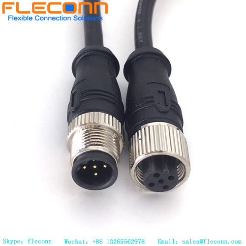 M12 5 Pole B-Coded Extension Cable