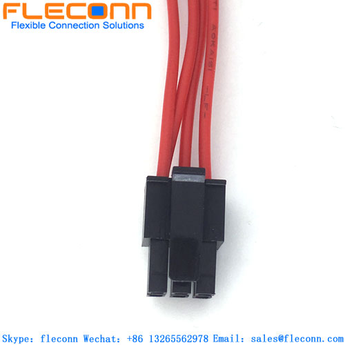 3.0mm Pitch TE 794617-6 6 Pin Connector Wiring Harness