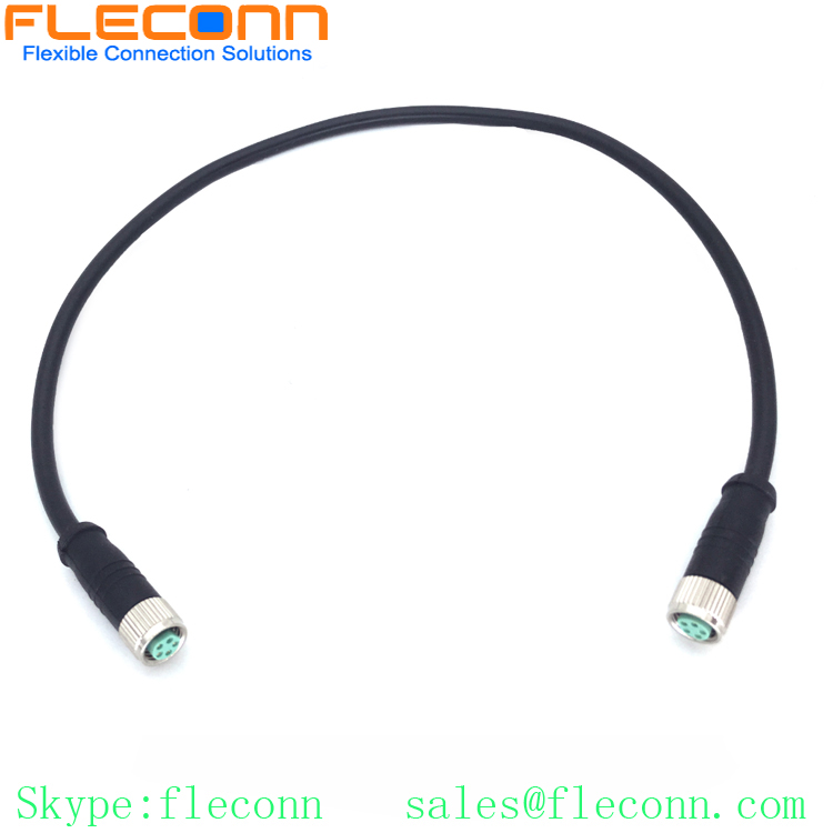 M8 5 Pin Female Connector Cable