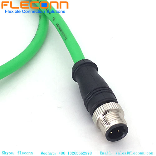 M12 4 Pin D-Coded Connector Cable