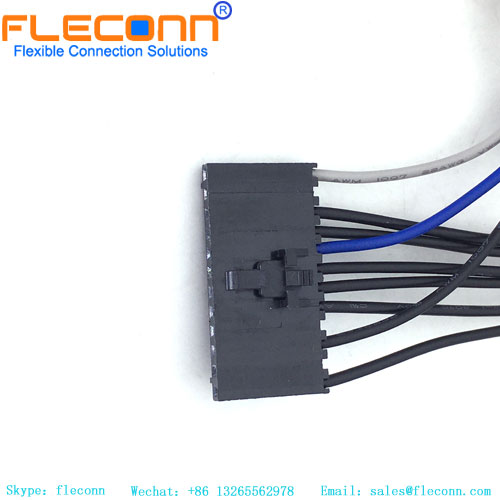 2.54mm Pitch 12 Pin Connector Wire Harness，1-104257-1，TE AMPMOUD Male