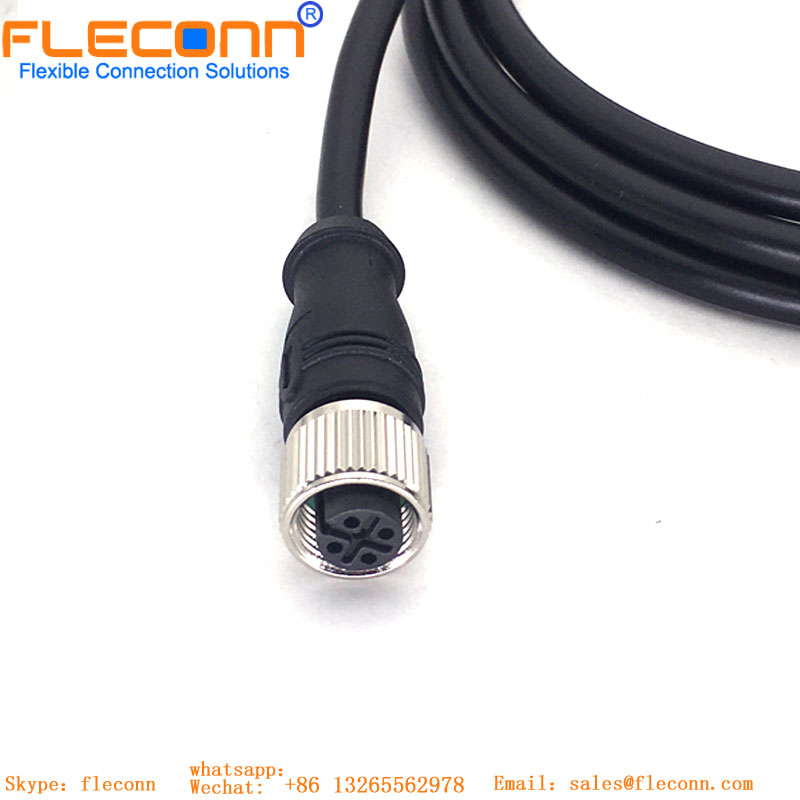M12 To M12 Cable,5 Pin A-Coded Wateproof Connector cable