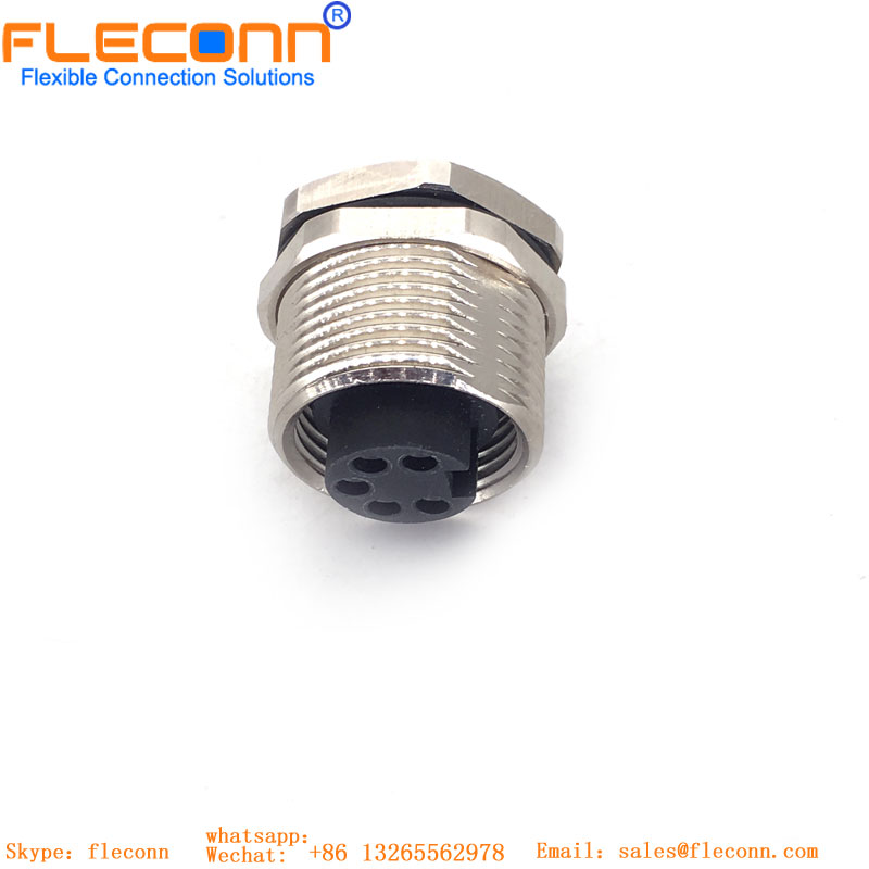 7/8" 5 Pin Female Panel Mount Connector