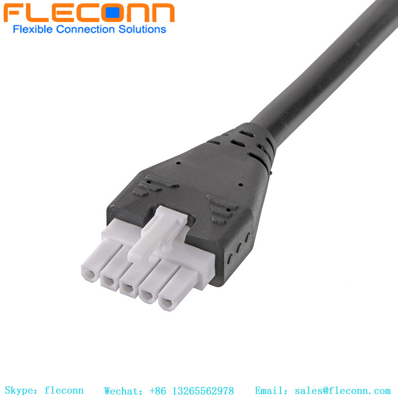 Molex 2P Mini-Fit Jr. Receptacle Housing 39014021 Molded Cable