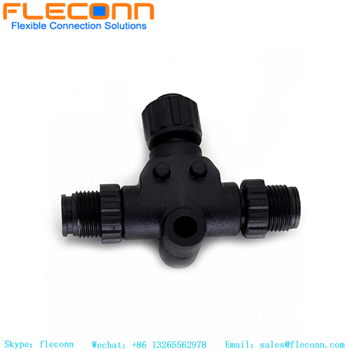 M12 4 Pin A-Coding T-Splitter Adapter – Reliable Sensor Splitter Solution