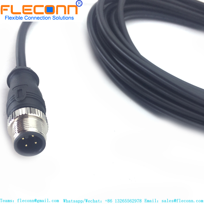 M12 4 Pin Male to Female Cable