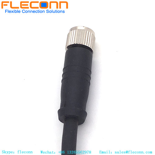 M8 4 Pin Male To Female Cable, IP67 Waterproof Rating Connector Cable