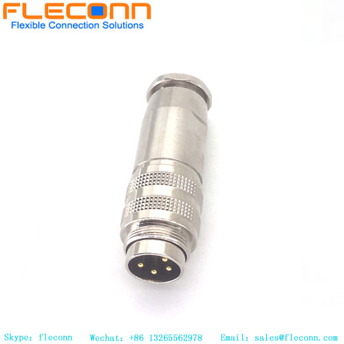 M16 4 Pole Male Metal Shell Shielded Connector