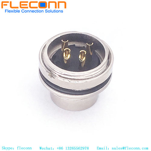 M16 4 Pin Panel Male Mount Connector