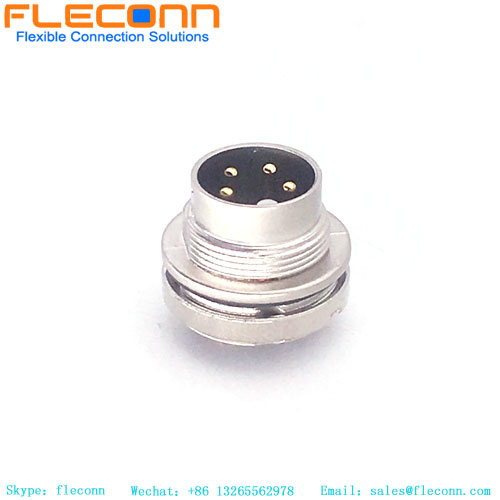 M16 4 Pin Panel Male Mount Connector