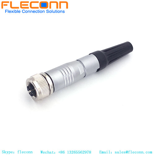 M12 Circular Metal Sensor Connector