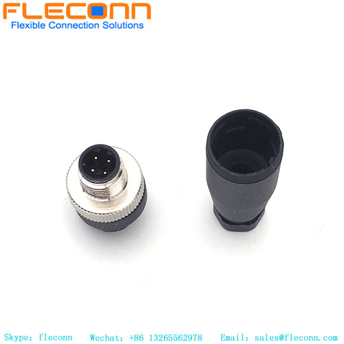 M12 Male Connector 4 Pin