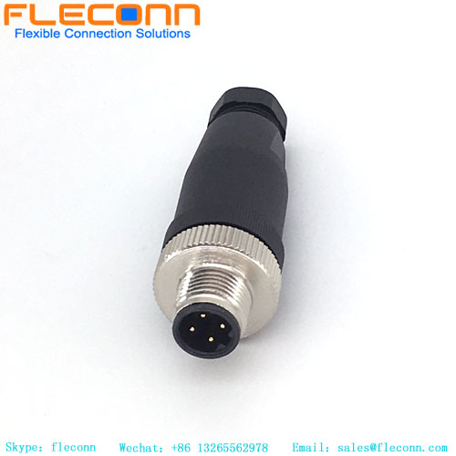 M12 Male Connector 4 Pin