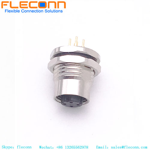 M12 Circular Panel Mount Connector