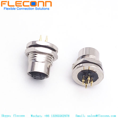 M12 4 Pin Connector Panel Mount