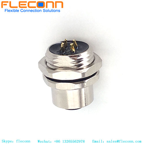 M12-A 4 Pin Female Sensor Connector