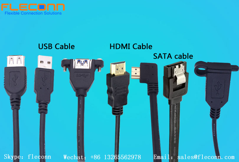 FLOCONN can customize various USB, Type-C, HDMI and SATA cables for global consumer electronics developers and manufacturers, such as USB 2.0 A-adapter/expansion cable, USB 2.0 A-printer cable, iPhone 5/5S USB A-Lightning cable, iPhone 13 Plus/iPhone 14, USB A-MINI B cable, USB 3.0 cable, USB 3.1 C-cable, HDMI cable and SATA cable, Distributors and wholesalers use different materials and lengths of cable to meet different requirements.