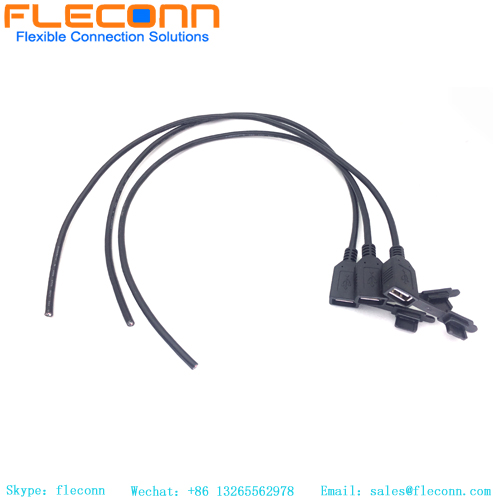 USB A Male Elbow To A Female With Dust Cover Data Cable