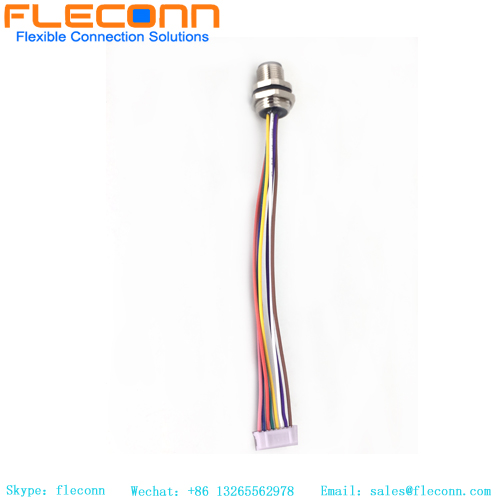 IP67 A-Coded M12 Waterproof Connector 8 Pin Circular Connector Cable