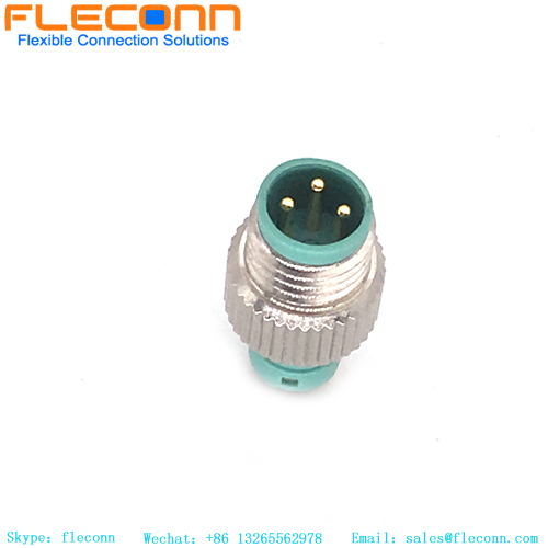 M8 3 Pin Male Molded Cable Connector