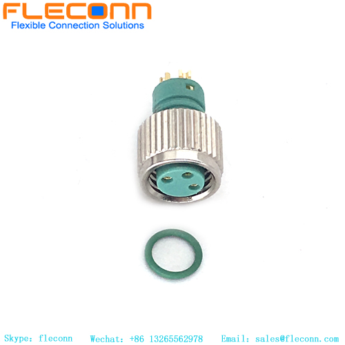 M8 3 Pin Female Molded Cable Connector