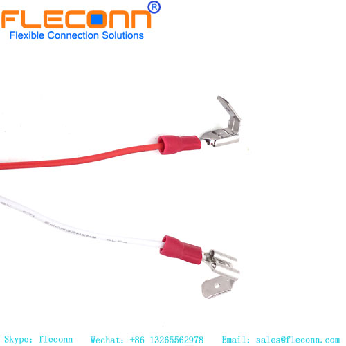 Spade Female 6.4mm PiggyBack Crimp Connector Cable