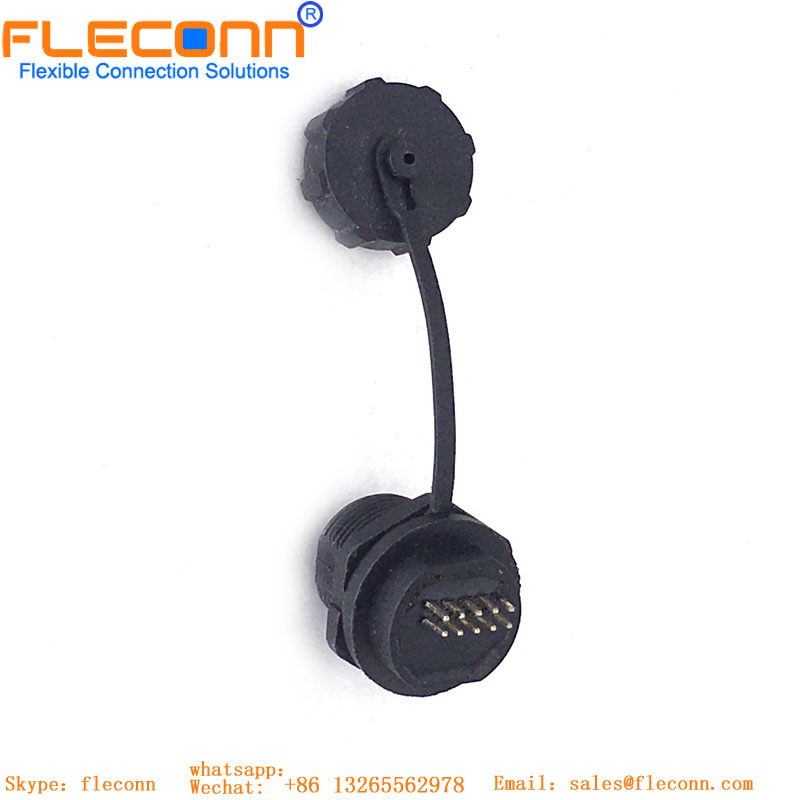 Waterproof USB C with board mount solder pins