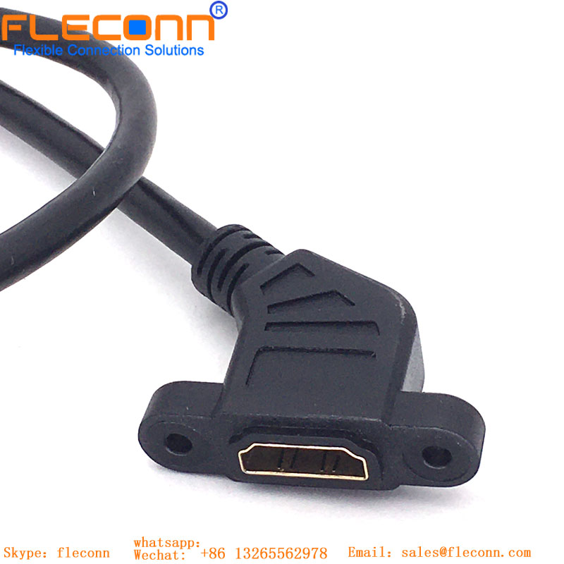 HDMI Male to Female Cable with Screw Hole