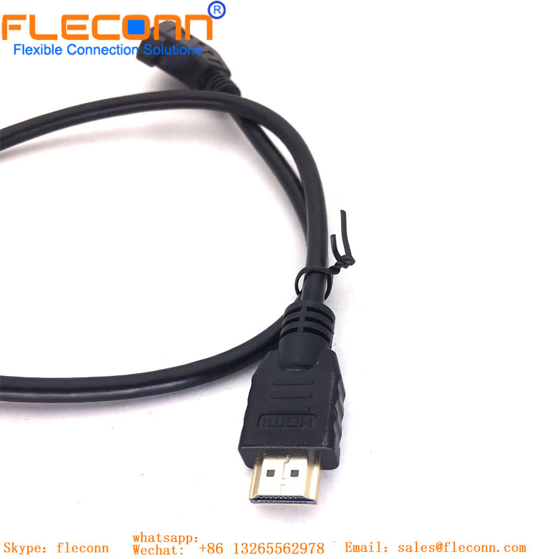 HDMI Male to Female Cable with Screw Hole