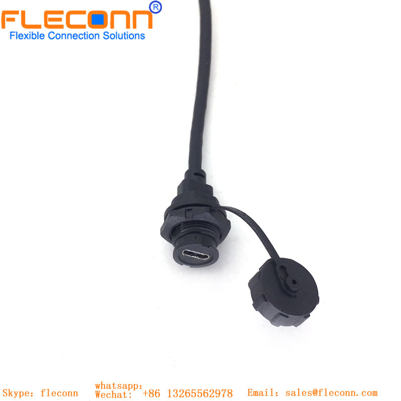 Type-C Female Waterproof Cable（bayonet）