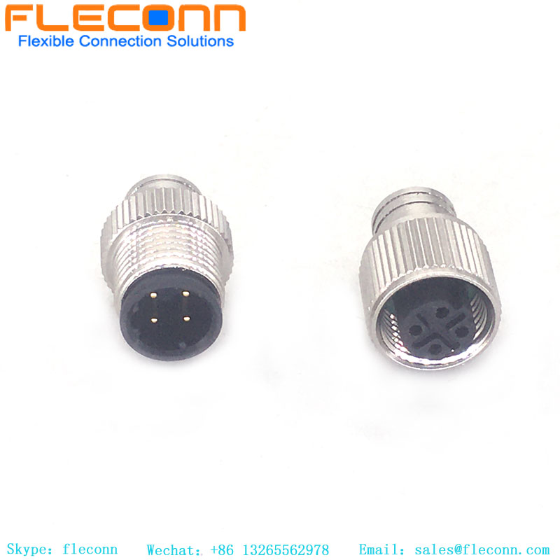 M12 D-Coded Overmolded Cable Connector