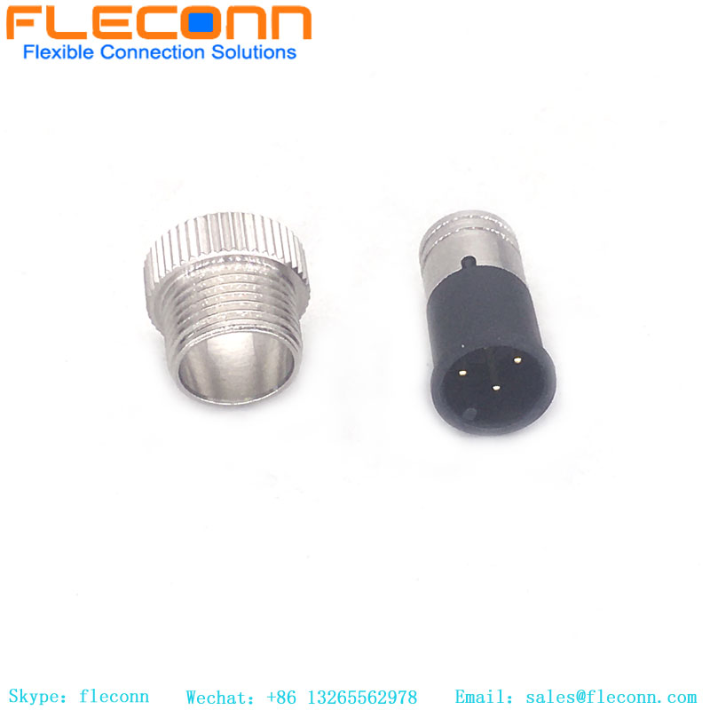 M12 4 Pin A-Coded Cable Molded Connector