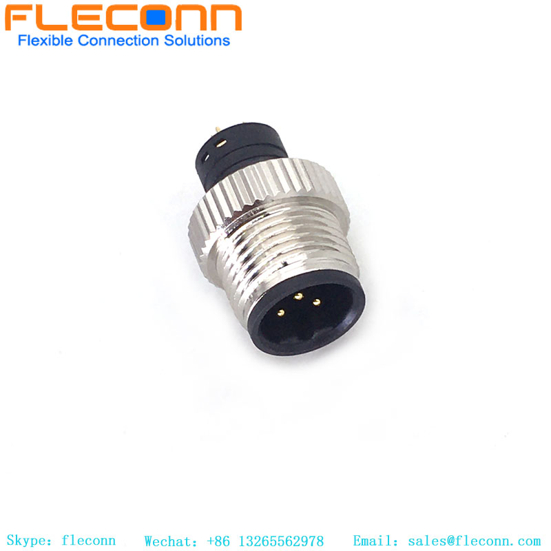 M12 Molded Cable Connector， B-Code Straight 5pin Female Non-shield connector