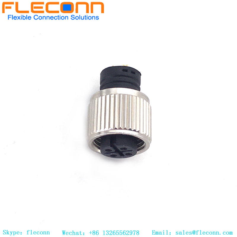 M12 5 Pin A-Coded Molded Cable Connector