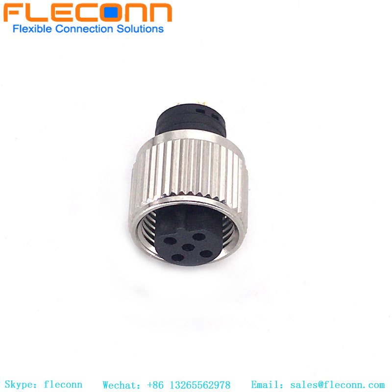 M12 B-Coded Molded Cable Connector