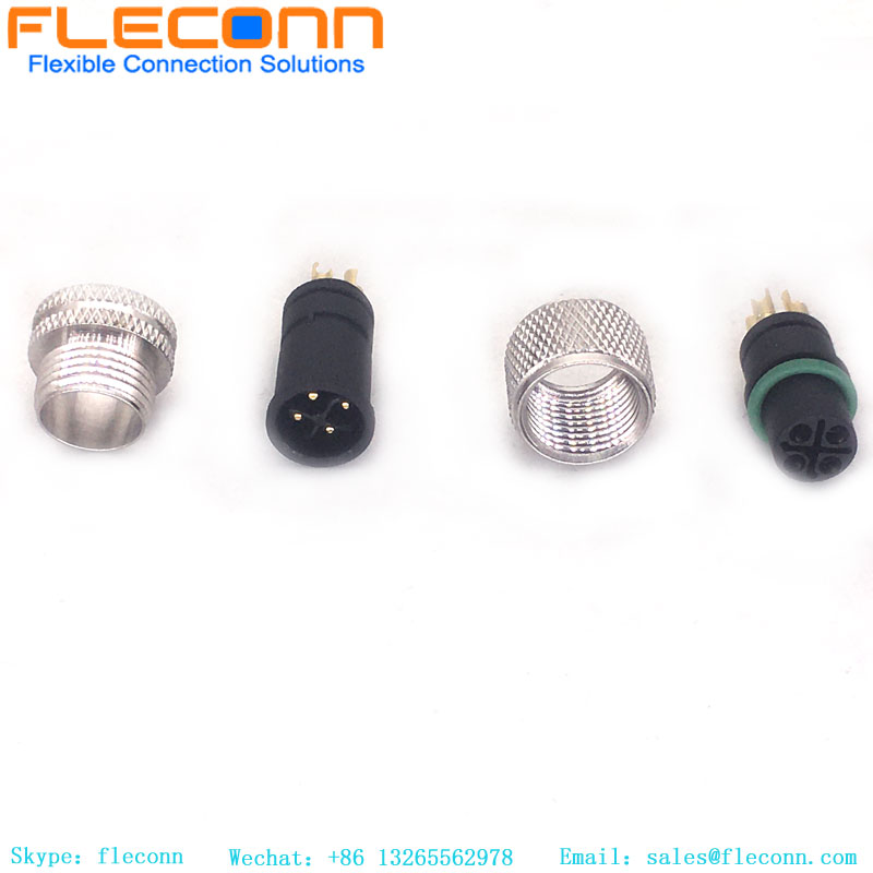 M12 4 Pin S-Coded Power Connector