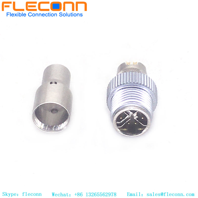 M12 8 Pin X-Coded Male Molded Connector