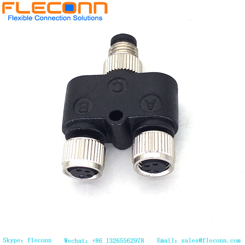 M8 Sensor Cable Y-Type Splitter