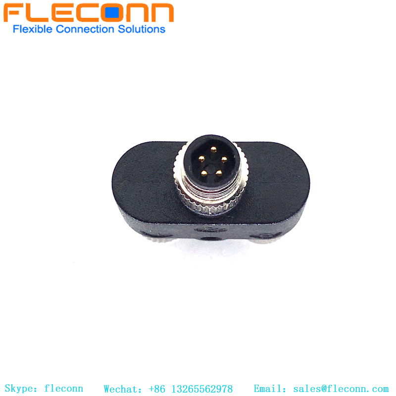 M8 5 Pin 1 Male To 2 Female Y Type Connector